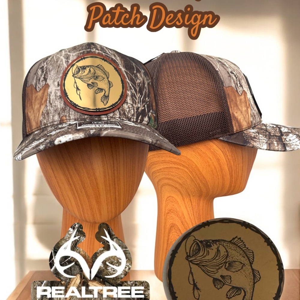 Realtree Brown and Gold Trucker Hat with Mesh Back